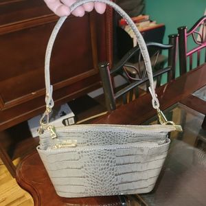 Divina Firenze Leather Crocidile Embossed Bag